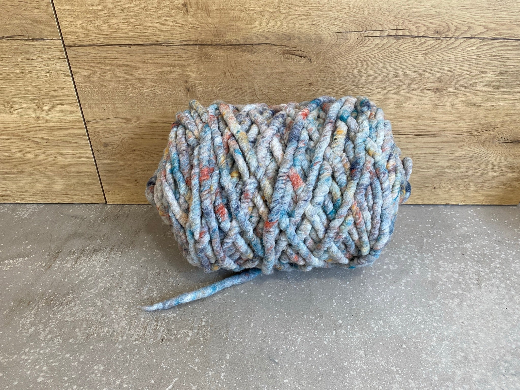 Multicolor blau 220g gefilzt