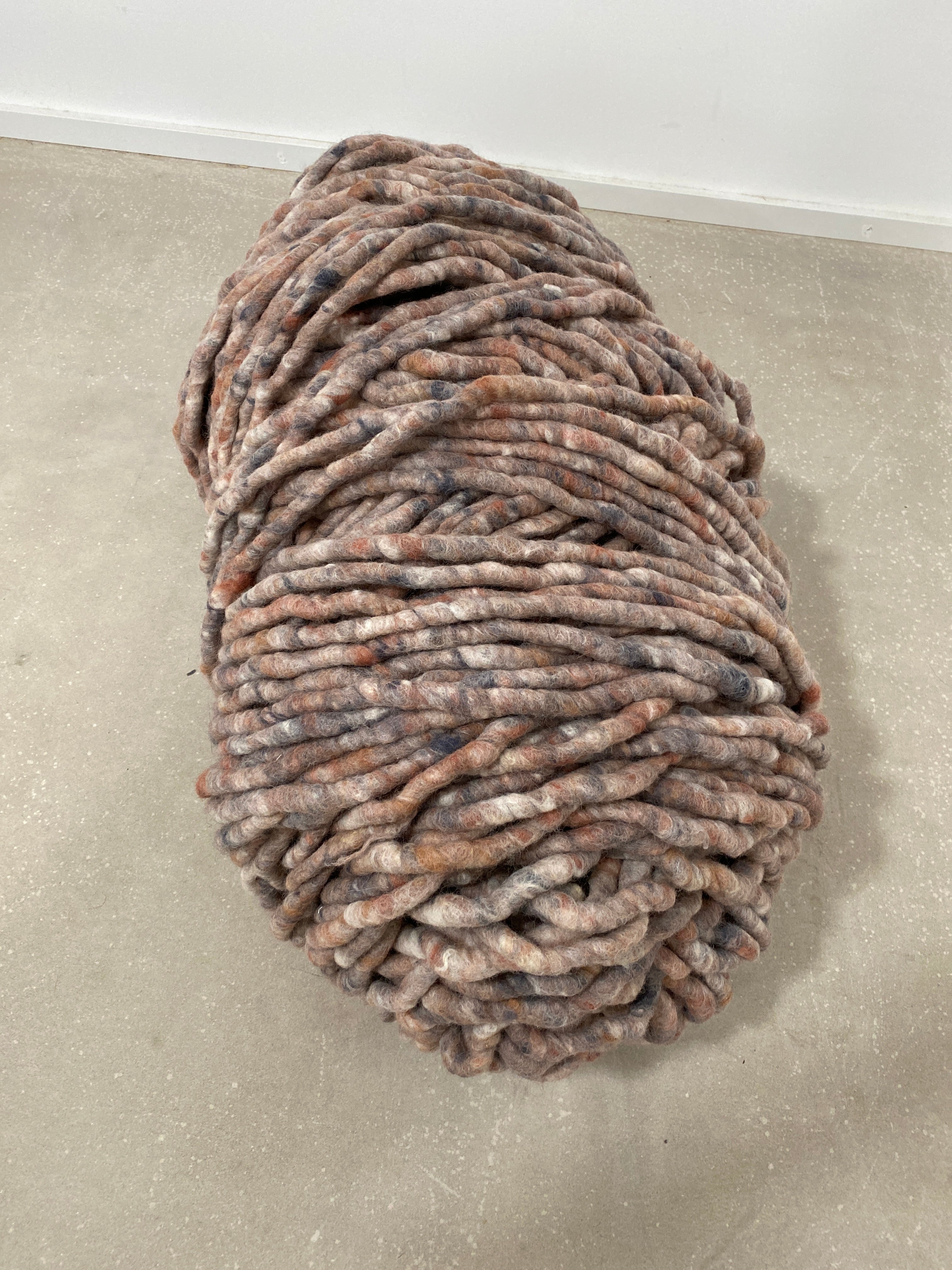 Nuss-/Rostbraun meliert in 220g gefilzt_10,5 kg