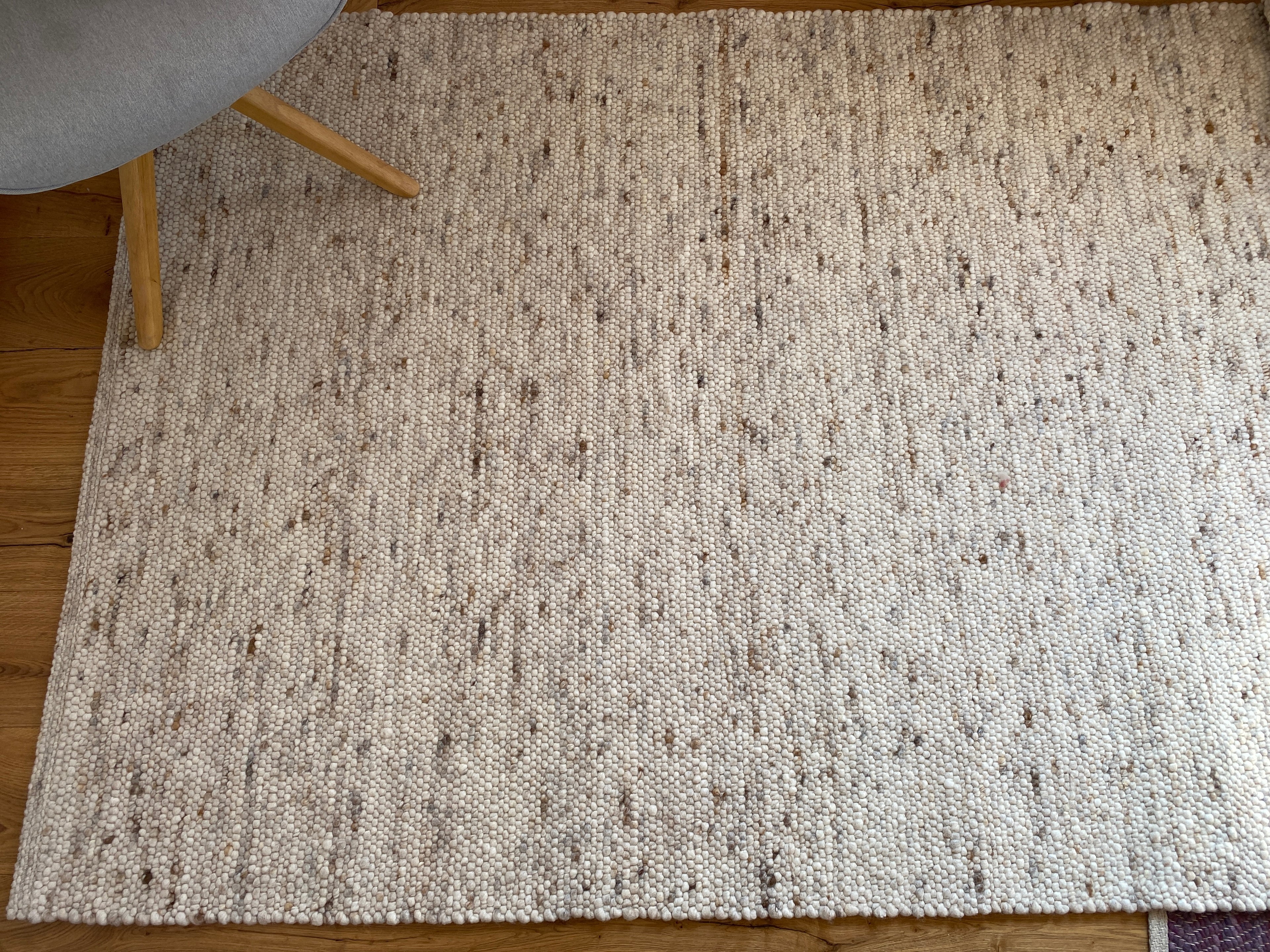 Teppich naturbraun meliert 140 x 217 cm
