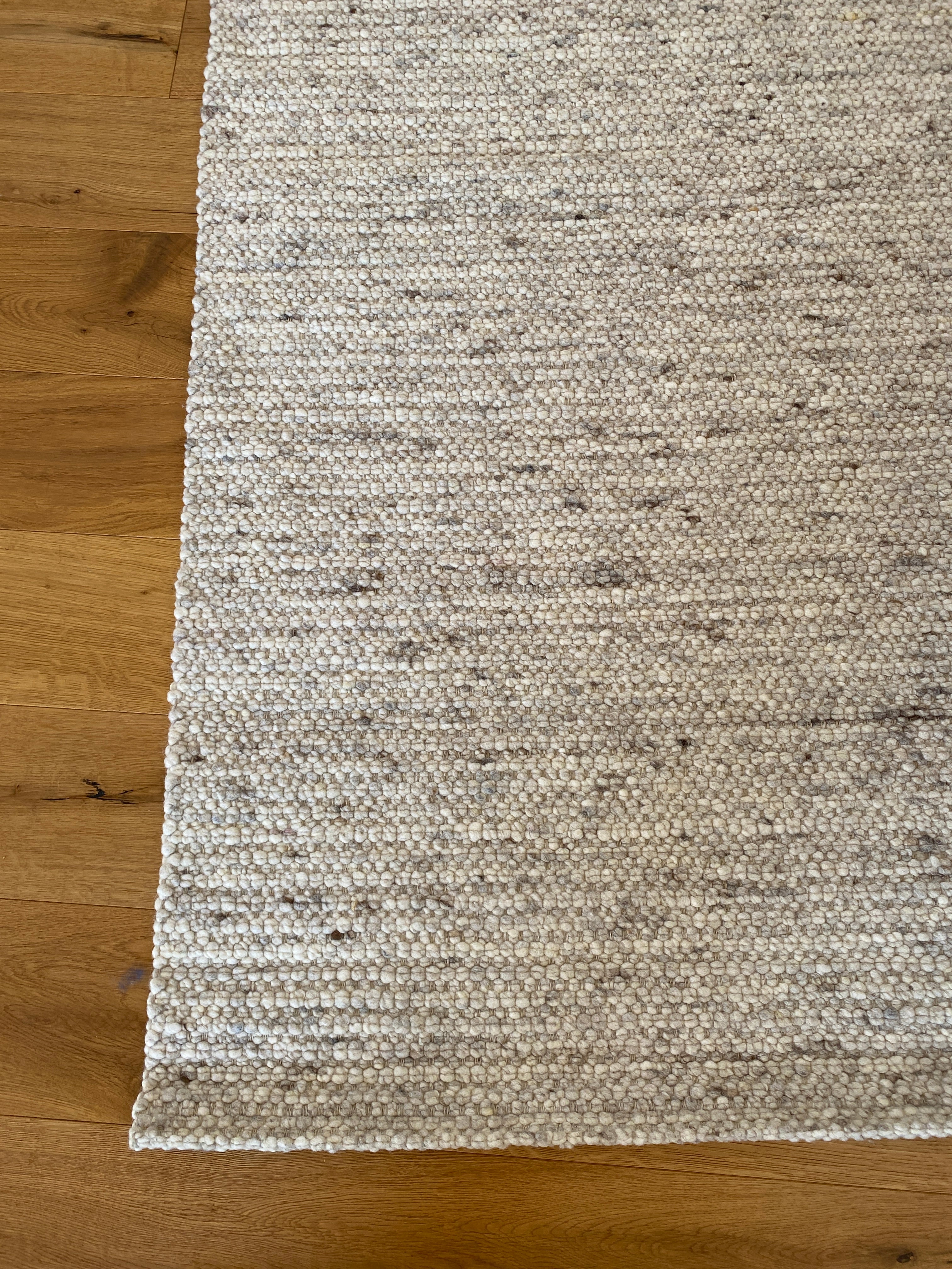 Teppich, naturweiß-braun meliert
