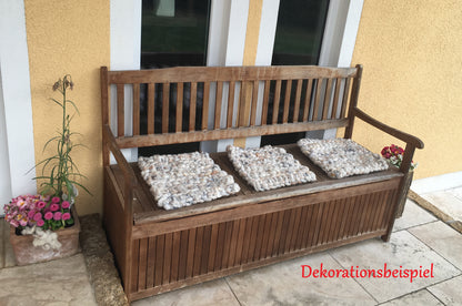 Sitzkissen gehäkelt rot