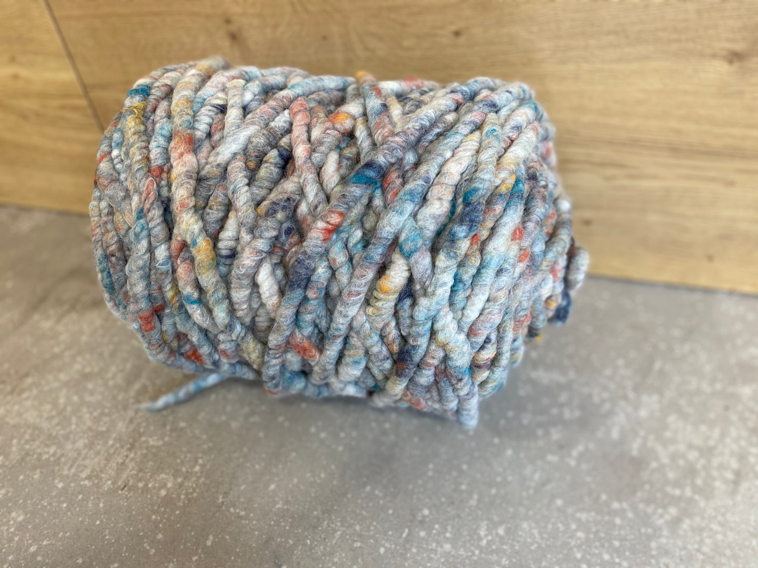 Multicolor blau 220g gefilzt