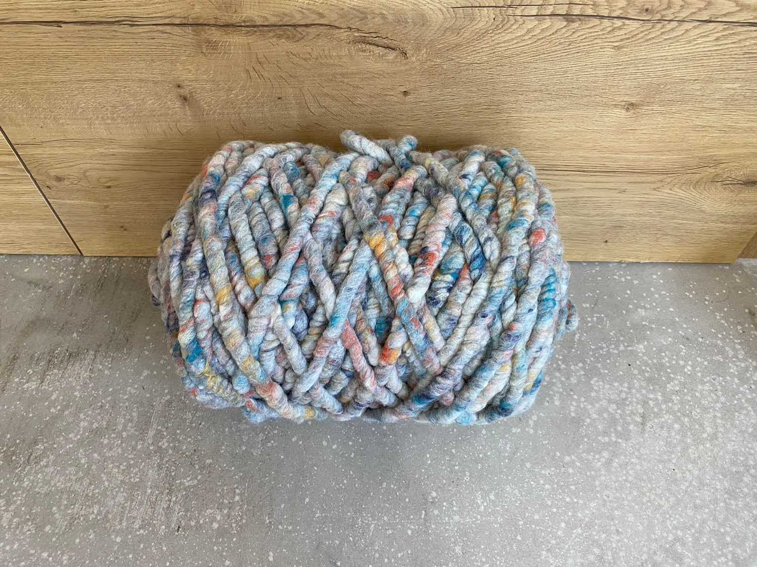 Multicolor blau 220g gefilzt
