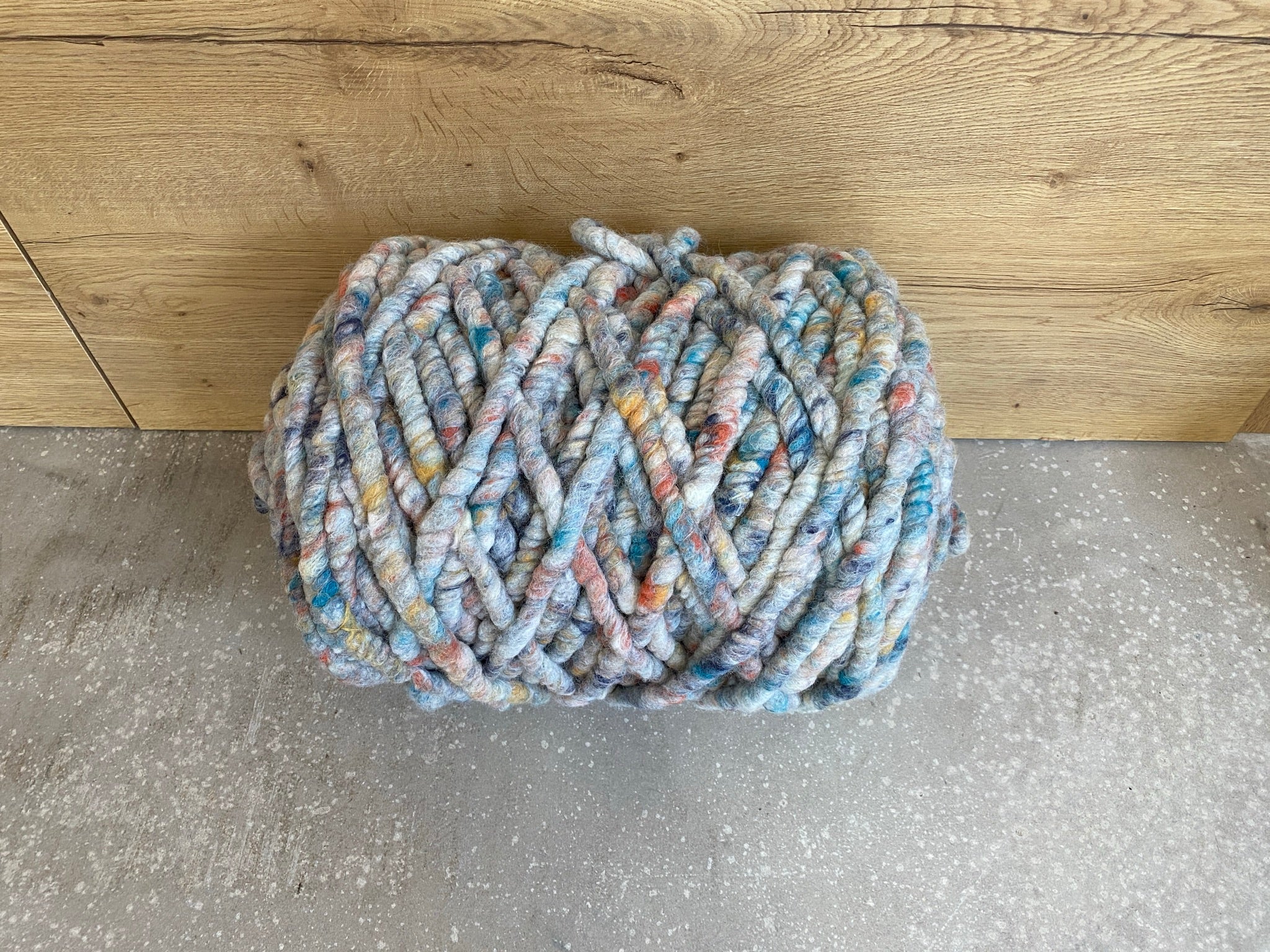 Multicolor blau 220g gefilzt