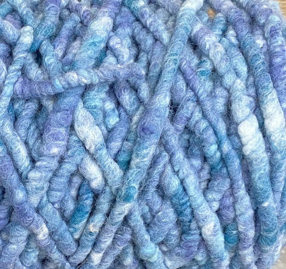 Blau mit türkis, dünn, ungefilzt 0,8 kg