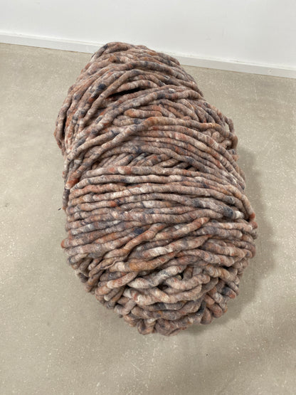 Nuss-/Rostbraun meliert in 220g gefilzt_10,5 kg