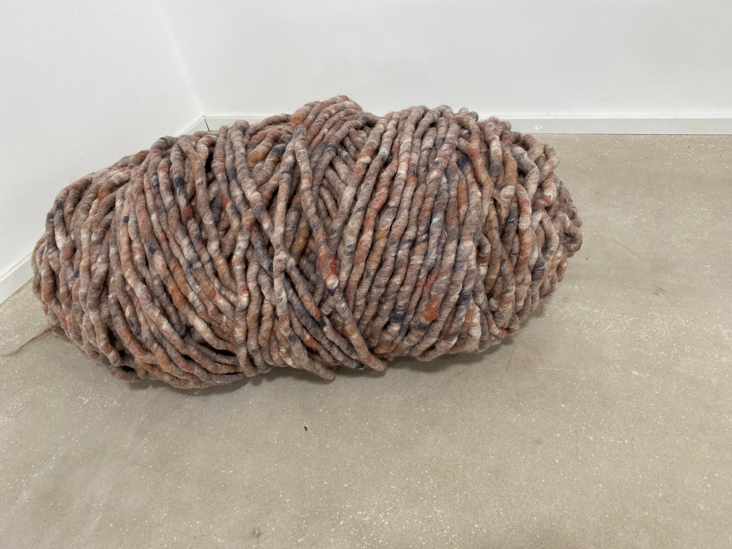 Nuss-/Rostbraun meliert in 220g gefilzt_10,5 kg