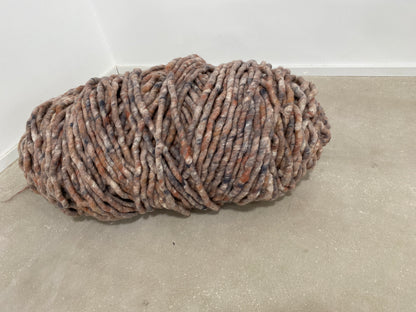 Nuss-/Rostbraun meliert in 220g gefilzt_10,5 kg