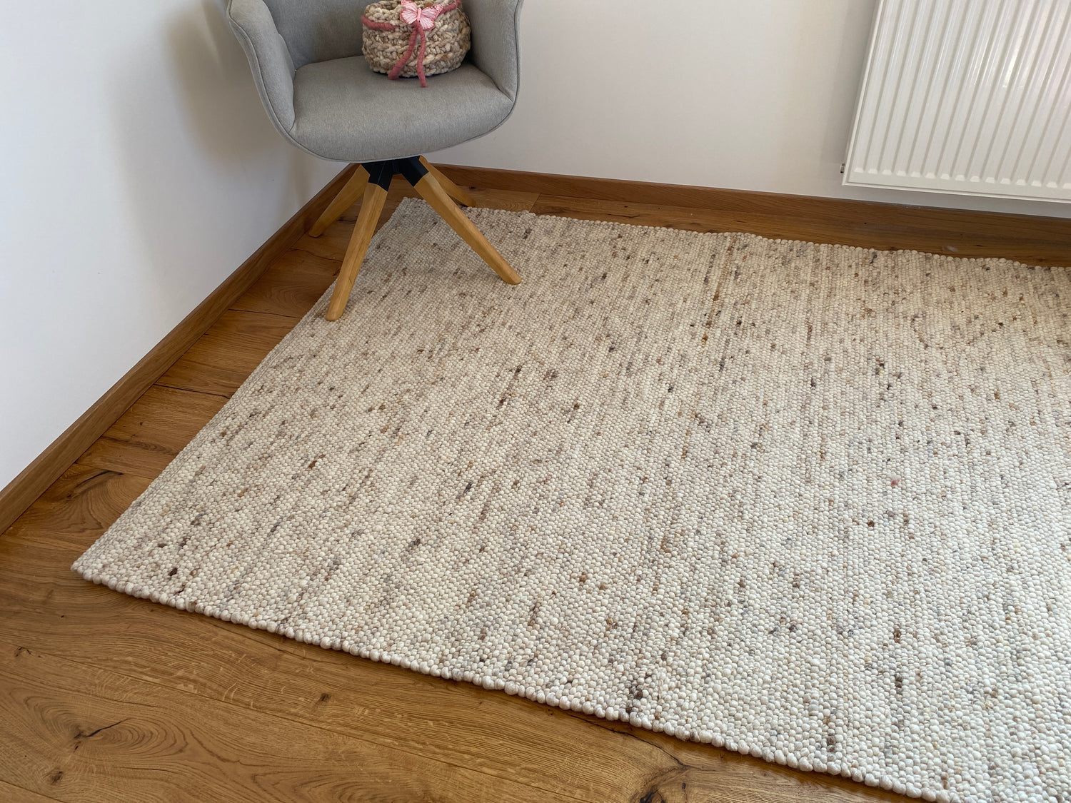Teppich naturbraun meliert 140 x 217 cm