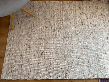 Teppich naturbraun meliert 140 x 217 cm