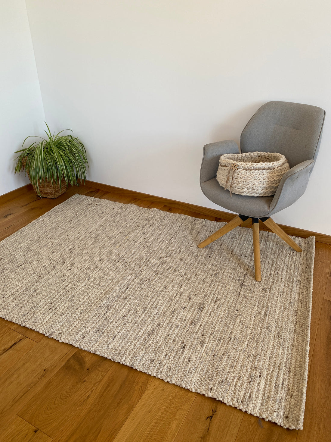 Teppich, naturweiß