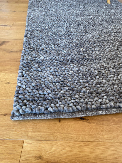 Teppich mit Schlingen, grau meliert