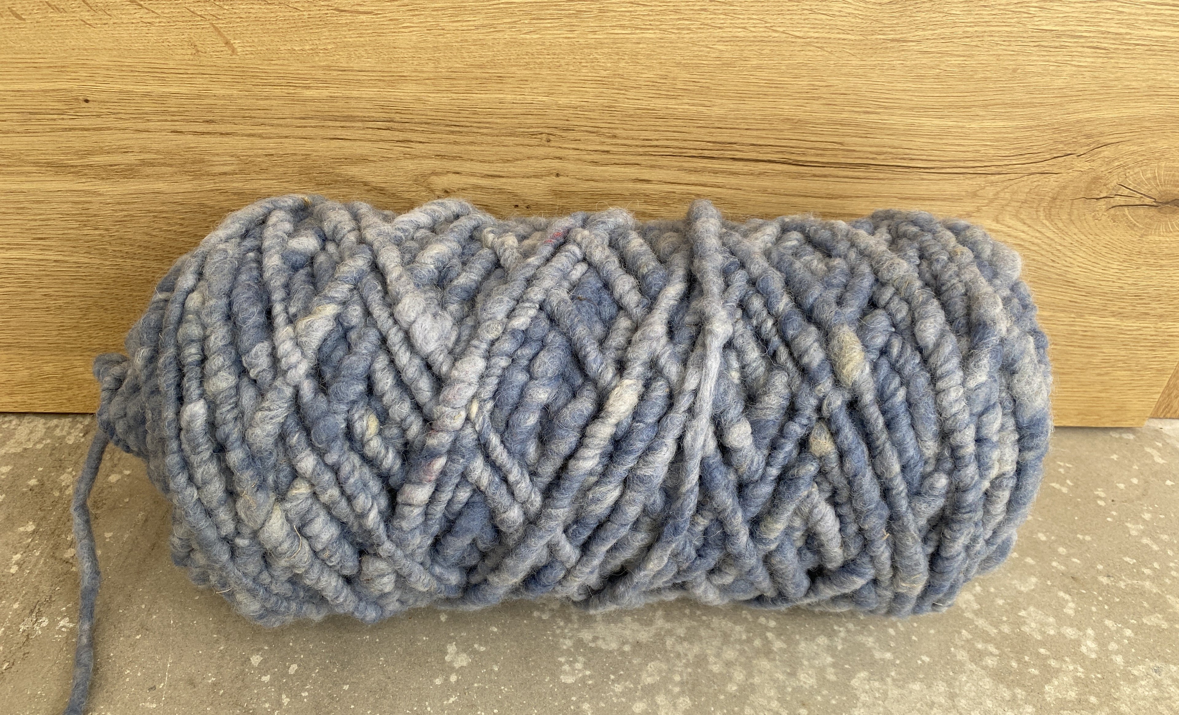 Jeansblau meliert, dünn, ungefilzt 1,5 kg