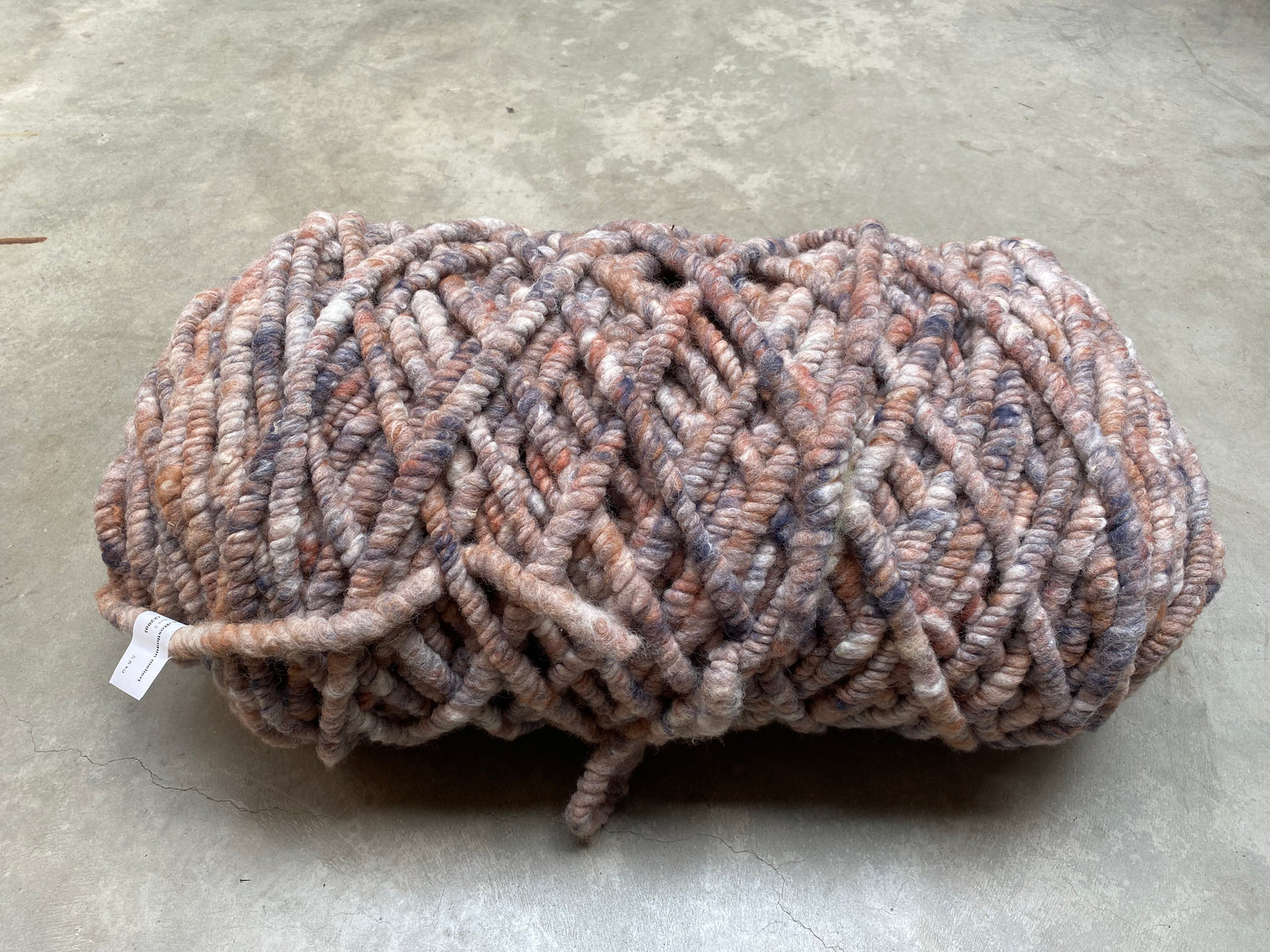 Nuss-/Rostbraun dick ungefilzt