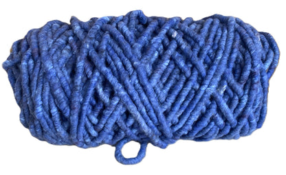 Blau Melage, dick, ungefilzt