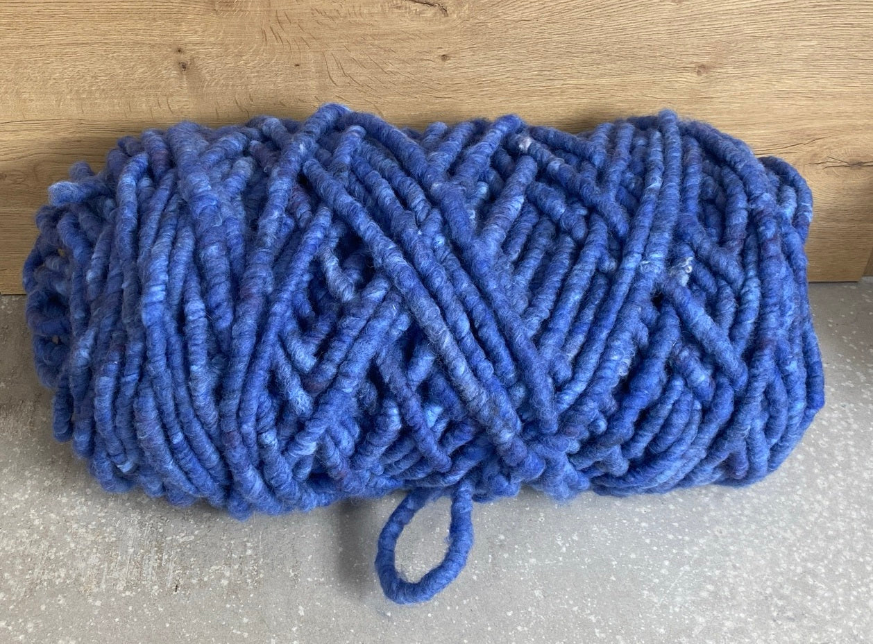 Blau Melage, dick, ungefilzt