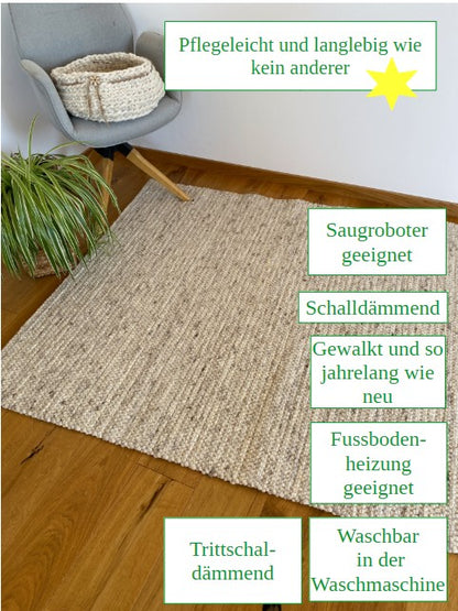 Teppich, naturweiß RÄUMUNGSVERKAUF