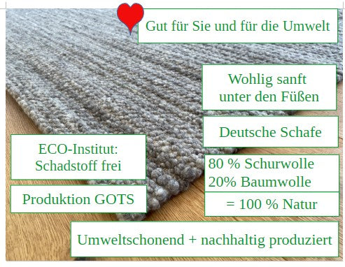 Teppich, grau meliert  - RÄUMUNGSVERKAUF